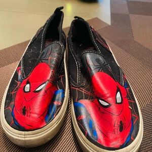 Spider-Man Kids Slip-On Shoes - Black and Red